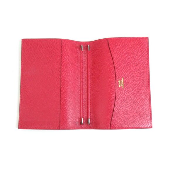 Auth HERMES Agenda/Note Cover Dark Red Leather - e58628f - Picture 3 of 11